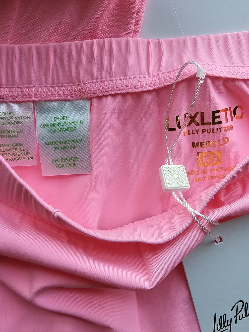 Lilly Pulitzer Frida Scallop Polo Dress Rousseau Pink Polo Dress + Shorts $188 - Picture 6 of 11